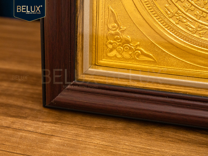 Tranh mặt trống mạ vàng 24k 25x25cm